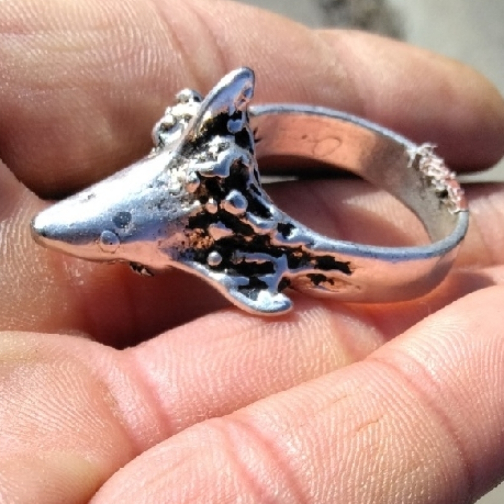 Silver Dolphin Ring for Men